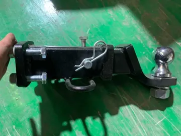 Golf cart tow hook with hitch ball