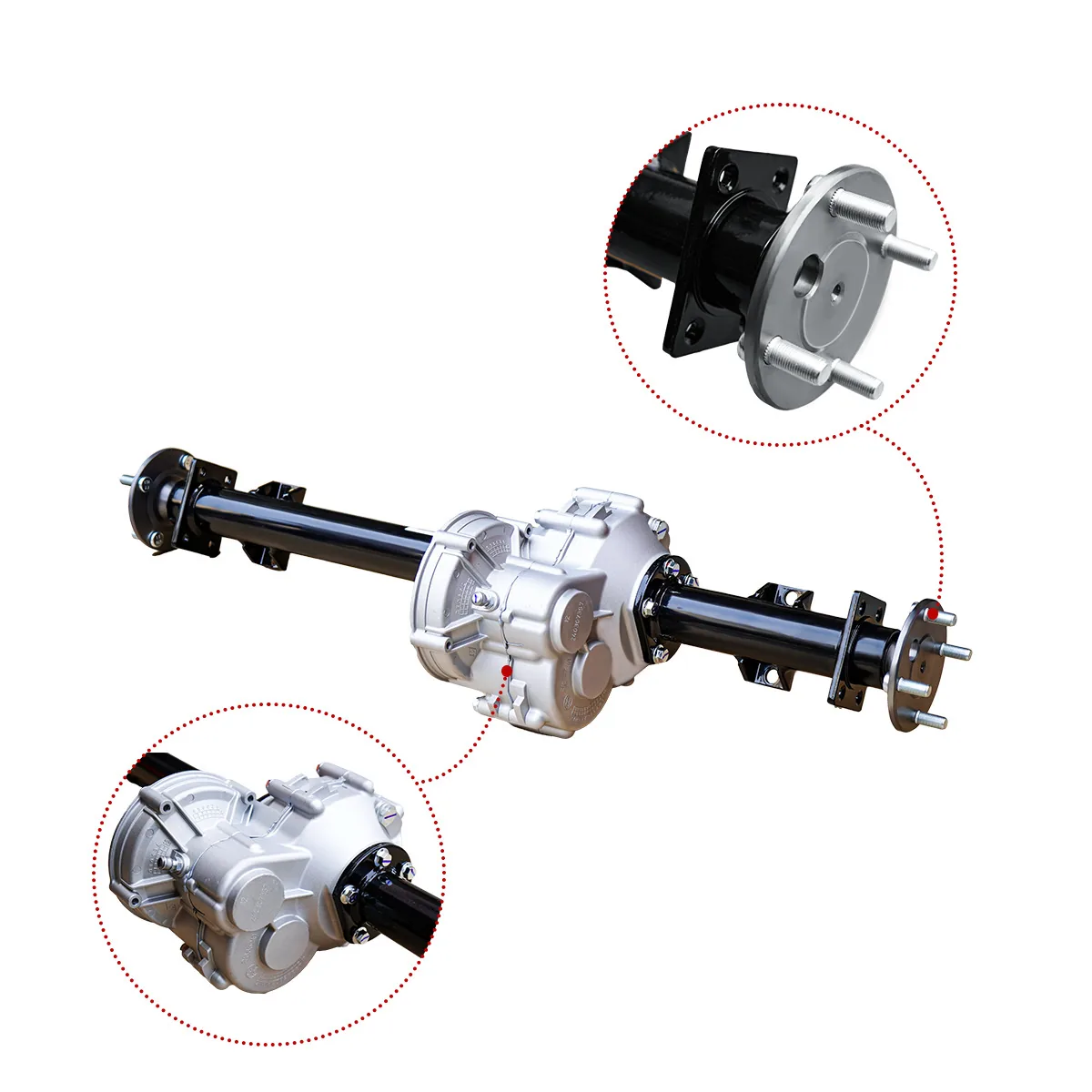 Rear Transaxle Assembly (Electric) for Club Car DS & Precedent (OEM 102771701) — view 2