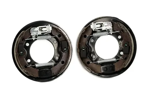 Golf cart rear brake assemblies